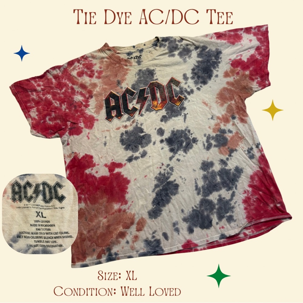 AC/DC Tie Dye Tee